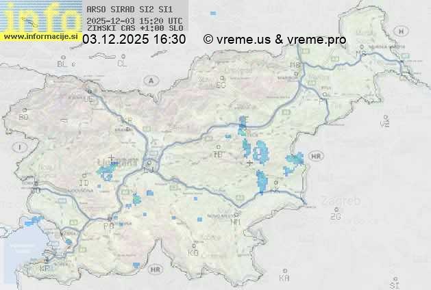 Radarska karta padavin