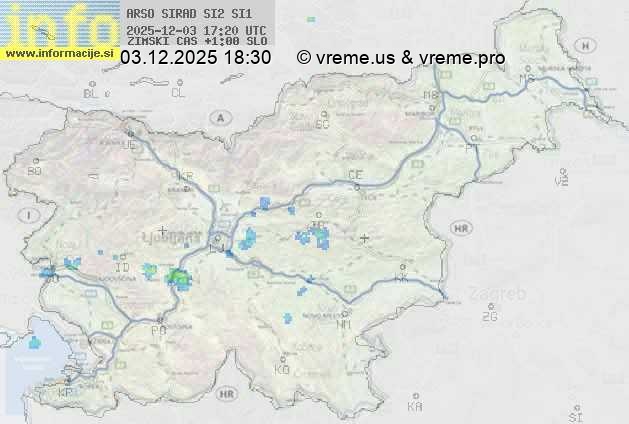 Radarska karta padavin
