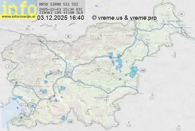 Radarska karta padavin