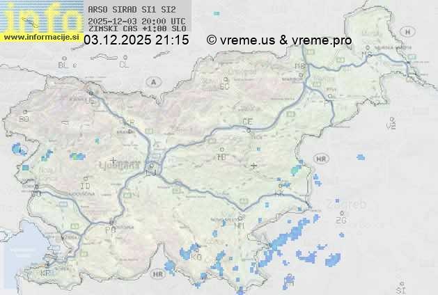 Radarska karta padavin
