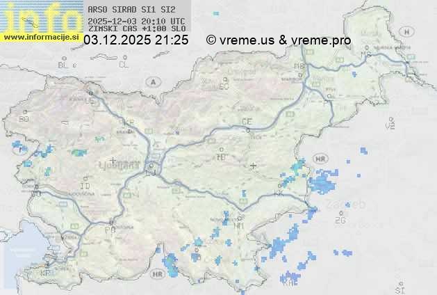 Radarska karta padavin