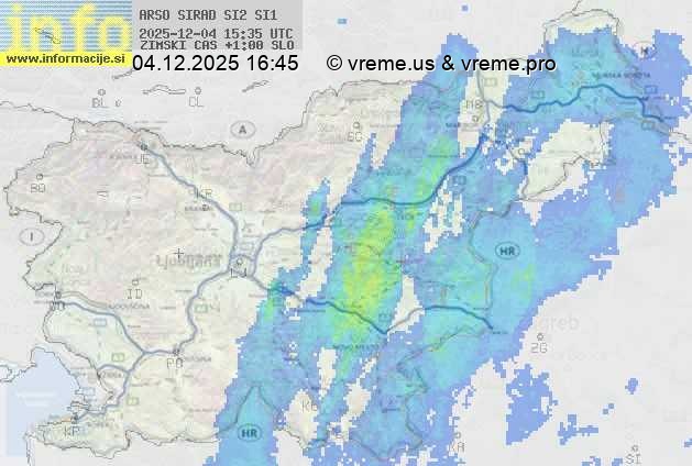 Radarska karta padavin