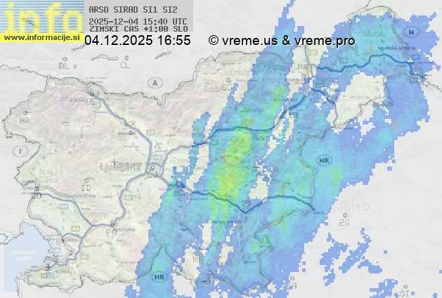 Radarska karta padavin