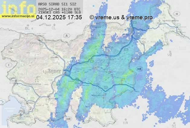 Radarska karta padavin