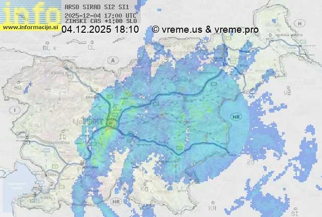 Radarska karta padavin
