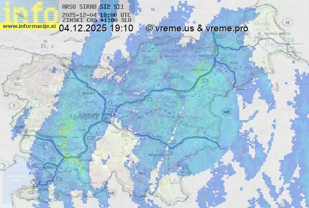 Radarska karta padavin