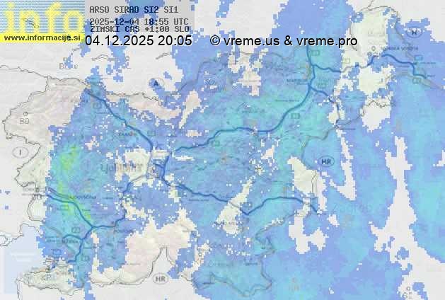 Radarska karta padavin