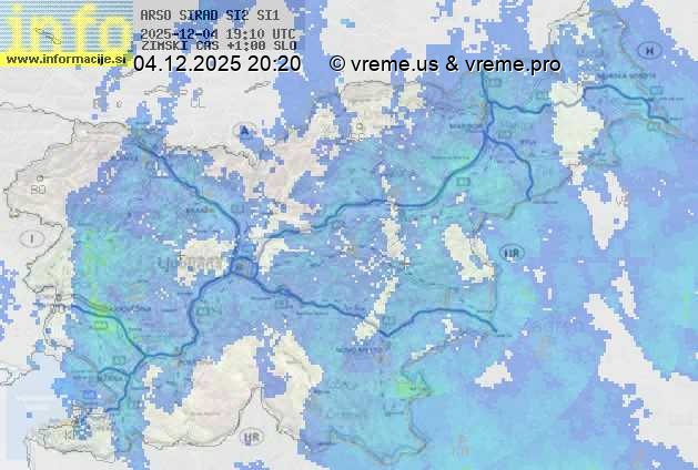 Radarska karta padavin