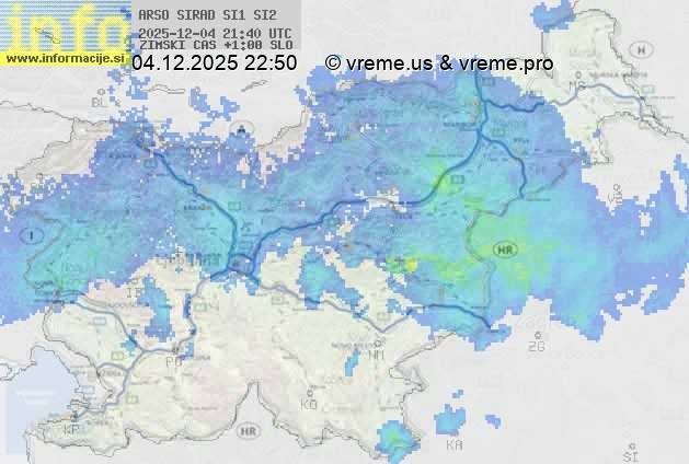 Radarska karta padavin