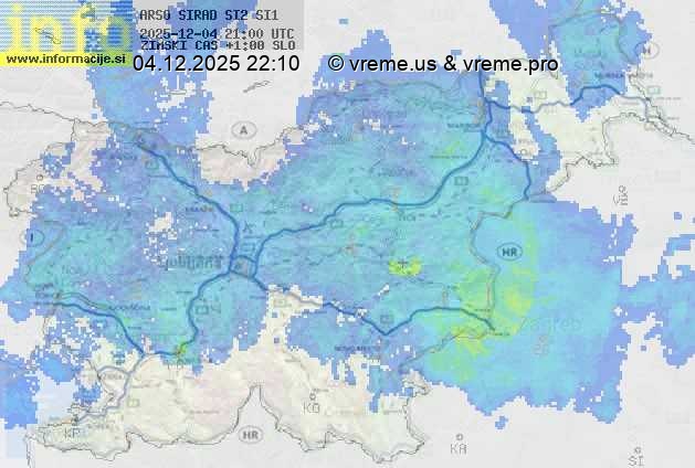 Radarska karta padavin