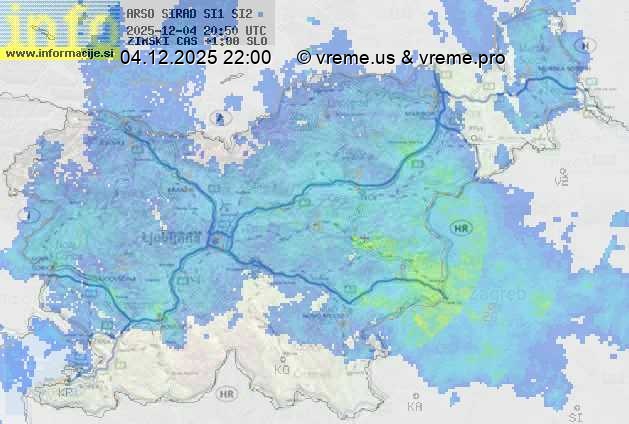 Radarska karta padavin