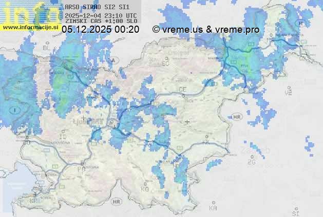 Radarska karta padavin
