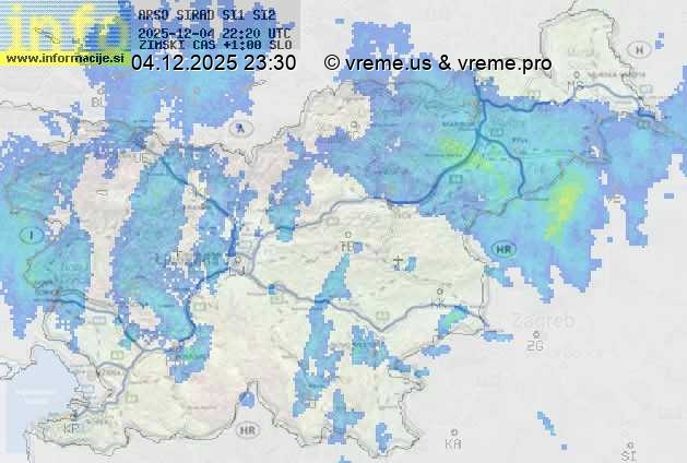 Radarska karta padavin