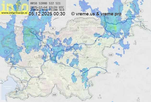Radarska karta padavin