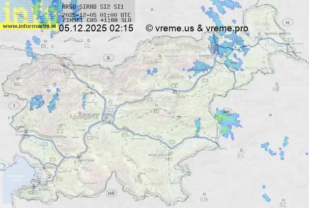 Radarska karta padavin