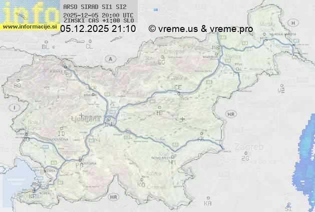 Radarska karta padavin