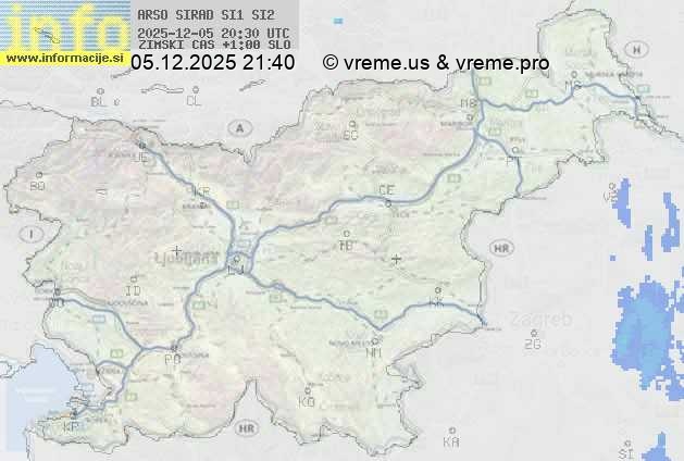 Radarska karta padavin