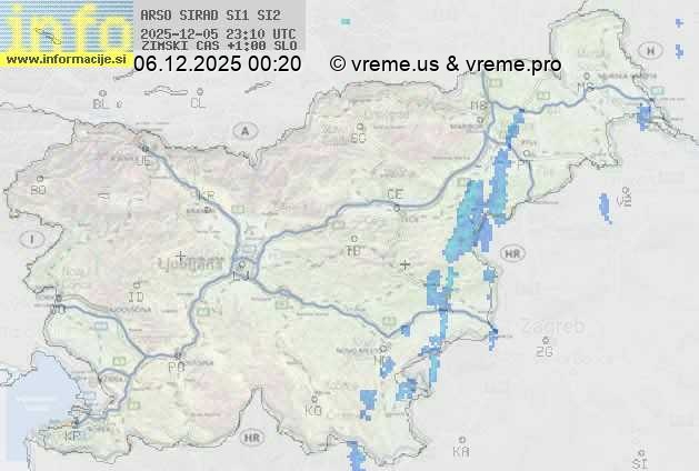 Radarska karta padavin
