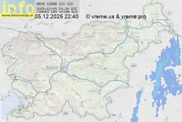 Radarska karta padavin