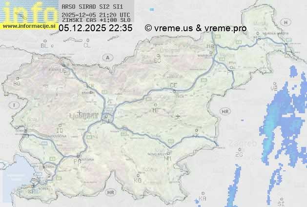 Radarska karta padavin