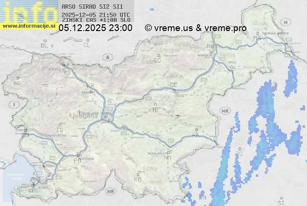 Radarska karta padavin