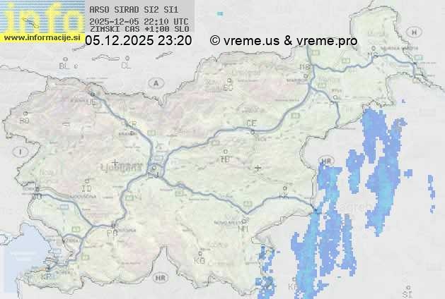 Radarska karta padavin