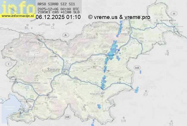 Radarska karta padavin