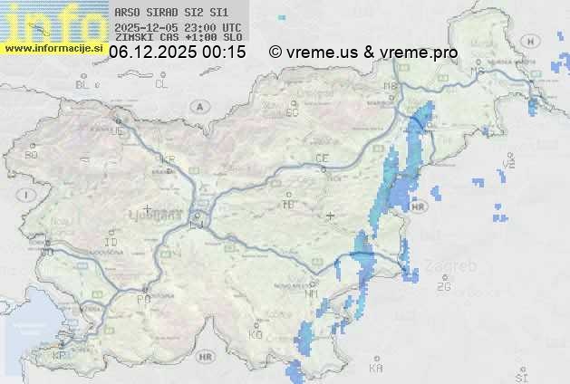 Radarska karta padavin
