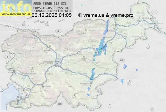 Radarska karta padavin