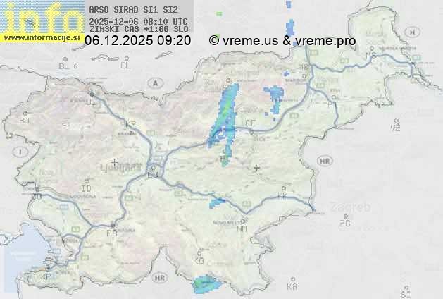 Radarska karta padavin