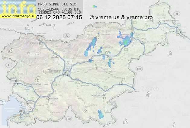 Radarska karta padavin
