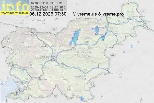 Radarska karta padavin