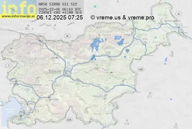 Radarska karta padavin