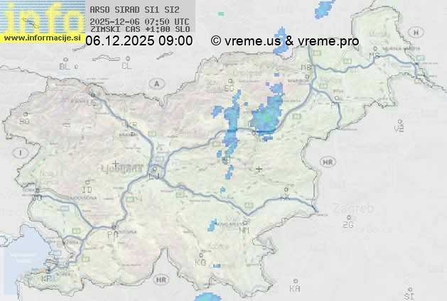 Radarska karta padavin