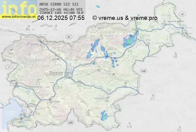 Radarska karta padavin