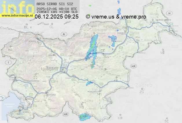 Radarska karta padavin