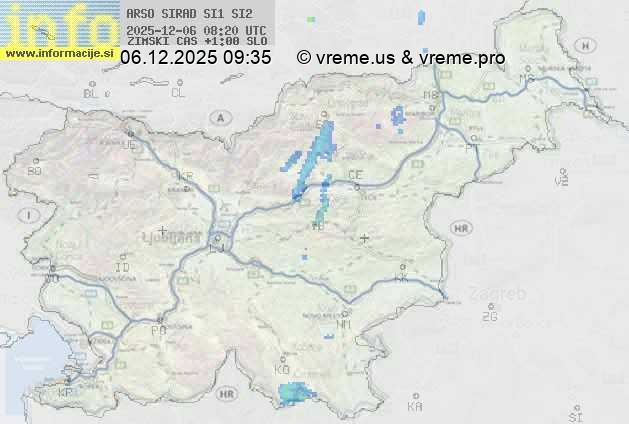 Radarska karta padavin