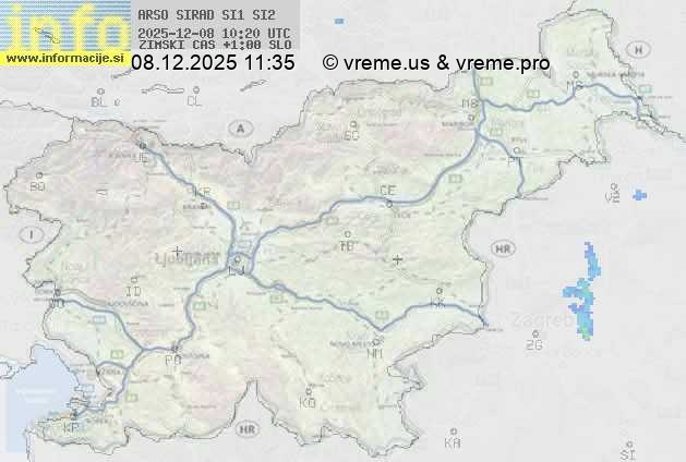 Radarska karta padavin