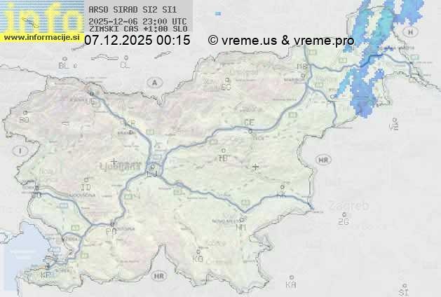 Radarska karta padavin