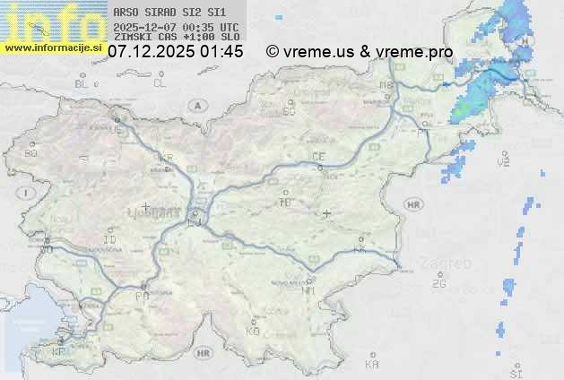 Radarska karta padavin