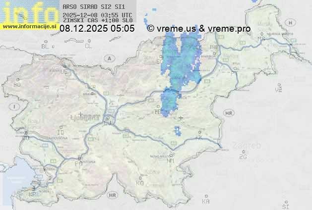 Radarska karta padavin