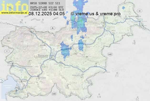 Radarska karta padavin