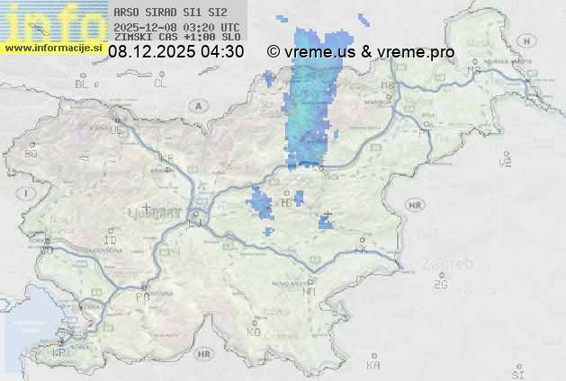 Radarska karta padavin