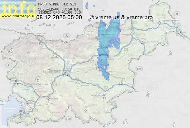 Radarska karta padavin
