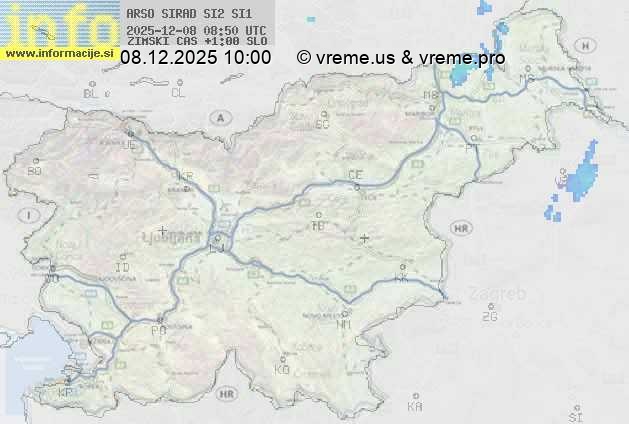 Radarska karta padavin