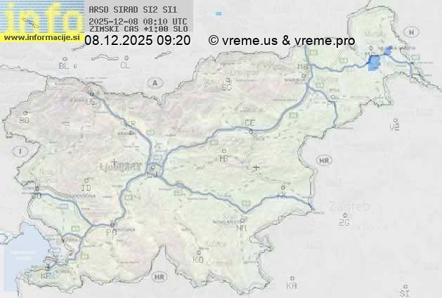 Radarska karta padavin