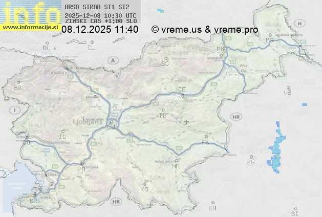 Radarska karta padavin