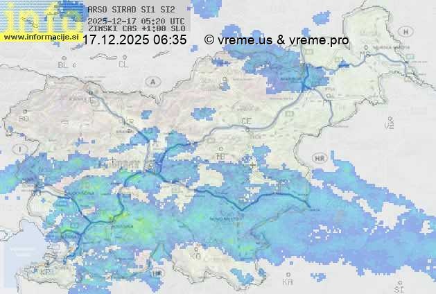 Radarska karta padavin