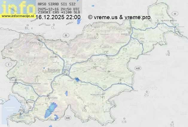 Radarska karta padavin