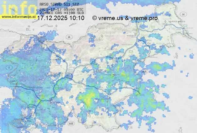 Radarska karta padavin